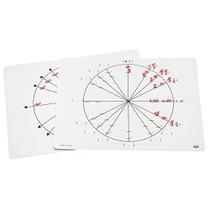 Set de 10 tapetes Didax para círculo unitario con escritura y borrado, 23x30 cm