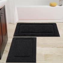 Set de 2 Alfombrillas de Baño Antideslizantes SHACOS de Microfibra 50x80 cm Set de 2 Alfombrillas de Baño Antideslizantes SHACOS de Microfibra 50x80 cm