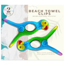 Set de 2 Clips para Toallas Performore Flip Flop para Playa (Loro)