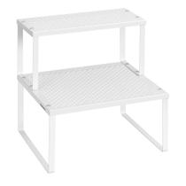Set de 2 organizadores de estantes metálicos para gabinete SONGMICS Set de 2 organizadores de estantes metálicos para gabinete SONGMICS