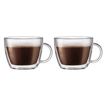 Set de 2 Tazas Bodum Latte de 450 ml con Doble Pared de Borosilicato