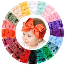 Set de 20 Diademas Doboi para Bebé Niña con Grandes Lazos de Nylon