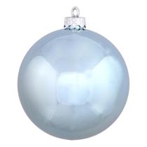 Set de 24 Adornos de Esfera Plástica Vickerman Azul Bebé Brillante