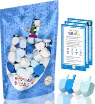 Set de 25 Drelines de Plástico Azul y Blanco de The Dreidel Company Set de 25 Drelines de Plástico Azul y Blanco de The Dreidel Company