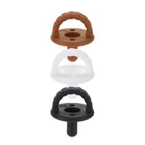 Set de 3 Chupetes de Silicona Itzy Ritzy con Asa Plegable