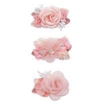 Set de 3 Clips para el Cabello Cherrboll con Moño Floral para Niñas