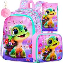 Set de 3 piezas mochila AGSDON para niñas 16" resistente al agua