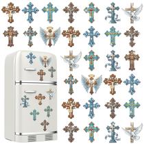Set de 30 Imánes de Arte con Diamantes Motipuns Religiosos para Manualidades