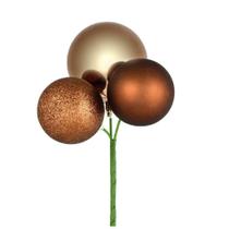 Set de 4 Adornos Navideños Vickerman Mocha de 18 Pulgadas Set de 4 Adornos Navideños Vickerman Mocha de 18 Pulgadas