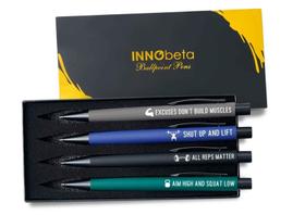 Set de 4 bolígrafos InnoBeta para deporte, ideal para regalo