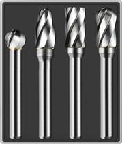 Set de 4 Burrs de Carburo Sworker con Cabeza de 10mm y Vástago 1/4"