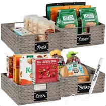 Set de 4 Canastas Basket Best Choice 41x30x13 cm Gris Set de 4 Canastas Basket Best Choice 41x30x13 cm Gris
