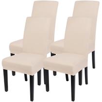 Set de 4 Fundas para Sillas de Comedor SearchI Beige-Amarillo Set de 4 Fundas para Sillas de Comedor SearchI Beige-Amarillo