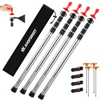 Set de 4 postes para lona AVOFOREST de aluminio aeronáutico de 2.65 m de longitud