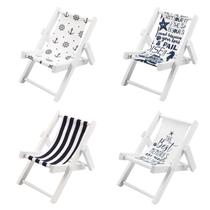 Set de 4 Sillas Miniatura Decorativas Estilo Playa