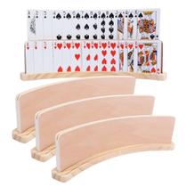 Set de 4 Soportes Curvos de Madera para Cartas GOTHINK 36x4x10 cm