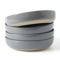 Set de 4 tazones famiware Milkyway 33 oz Gris Oscuro 21 cm