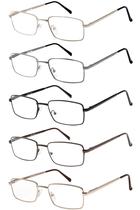 Set de 5 Anteojos de Lectura Success Eyewear de Metal con Protección UV