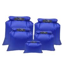 Set de 5 Bolsas Secas Impermeables TRENDBOX con Cierre Roll Top Azul