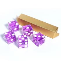 Set de 5 Dados de Casino Pro GSE 19mm Morados