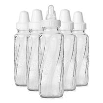 Set de 6 Biberones Evenflo de Vidrio para Alimentación de 8 oz con Tapa de Rosca