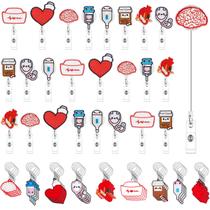 Set de 60 piezas, carretes para gafete y llaveros para enfermeras Henoyso - Regalo de Navidad