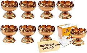 Set de 8 Diyas de Latón para Puja de Diwali Craftsman 4.6 cm x 3.8 cm Set de 8 Diyas de Latón para Puja de Diwali Craftsman 4.6 cm x 3.8 cm