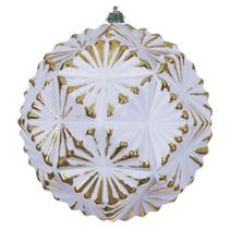 Set de Adornos Vickerman 15 cm Esfera Dorada con Cepillo Blanco Prism x4 Set de Adornos Vickerman 15 cm Esfera Dorada con Cepillo Blanco Prism x4