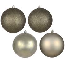 Set de Adornos Vickerman 4 bolas de hierro forjado con 4 acabados, paquete de 12 Set de Adornos Vickerman 4 bolas de hierro forjado con 4 acabados, paquete de 12