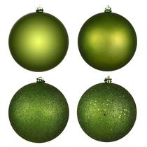 Set de Adornos Vickerman 4" Verde Enebro con 4 Acabados y 12 Adornos Set de Adornos Vickerman 4" Verde Enebro con 4 Acabados y 12 Adornos