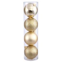 Set de Adornos Vickerman 6" Honey Gold con 4 Acabados y 4 Esferas