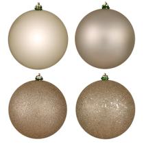 Set de Adornos Vickerman 8 cm Bolas Plásticas Irrompibles con 4 Acabados