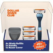 Set de Afeitado de Viaje Dollar Shave Club con 4 Cartuchos de Recambio
