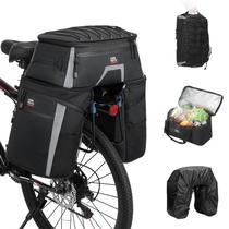 Set de alforjas para bicicleta KEMIMOTO 4 en 1 Combo 47L con bolsa frigorífica