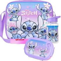 Set de Almuerzo para Niños Get Trend Disney Stitch de 3 Piezas con Porta Comidas