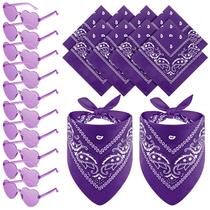 Set de Bandanas y Gafas de Corazón Hanaive 12 para Mujer y Hombre