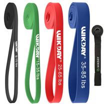 Set de Bandas de Ejercicio WIKDAY con 4 Niveles de Asistencia para Dominadas