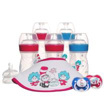 Set de Biberones Playtex Dr. Seuss para Bebé 5 Biberones de 120 y 240 ml
