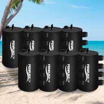 Set de Bolsas de Peso de Agua para Carpa con 8 Patas, 200 kg, Negro FENRUNXU