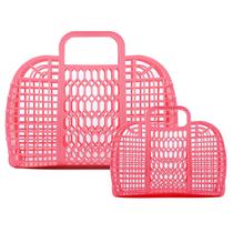 Set de Bolsas Jelly BABANA para Madre e Hija, Pequeña y Grande, Rosa