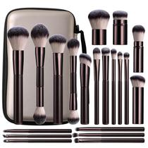 Set de Brochas de Maquillaje BS-MALL 20 Piezas con Estuche Portátil