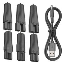Set de Cable de Alimentación Pinkind 7 piezas Adaptador Cargador USB 5V