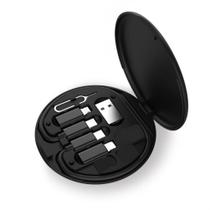 Set de cable USB Tipo-C con adaptador y caja de almacenamiento