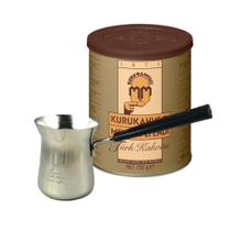 Set de Café Turco Kurukahveci Mehmet Efendi 250 g con Cezve