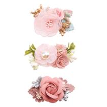 Set de Clips para el Cabello cherrboll 3 piezas Floral para Niña Bebé - Regalo