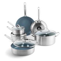 Set de Cocina GreenPan Treviso 10 Piezas Acero Inoxidable Set de Cocina GreenPan Treviso 10 Piezas Acero Inoxidable
