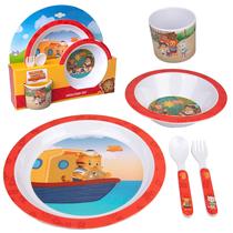 Set de Comida para Niños Daniel Tiger 5 Piezas Plato 22 cm Tazón 17 cm