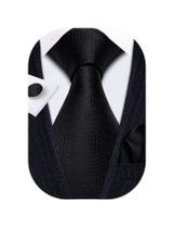 Set de Corbata Barry.Wang con Pañuelo y Gemelos para Hombre Set de Corbata Barry.Wang con Pañuelo y Gemelos para Hombre