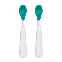 Set de Cucharas para Alimentación OXO Tot de Silicona Suave Verde Azulado 16 cm