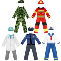 Set de Disfraces para Muñecas HooLing 5 Piezas: Doctor, Policía, Bombero, Marina y Ejército Set de Disfraces para Muñecas HooLing 5 Piezas: Doctor, Policía, Bombero, Marina y Ejército